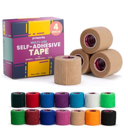 Sock Wrap Sports Tape - Beige (4 Rolls)