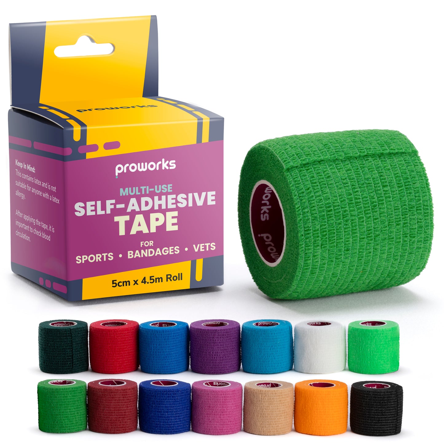 Sock Wrap Sports Tape - Green (1 Roll)