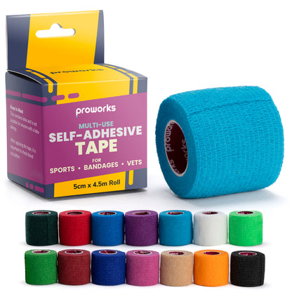 Sock Wrap Sports Tape - Light Blue (1 Roll)