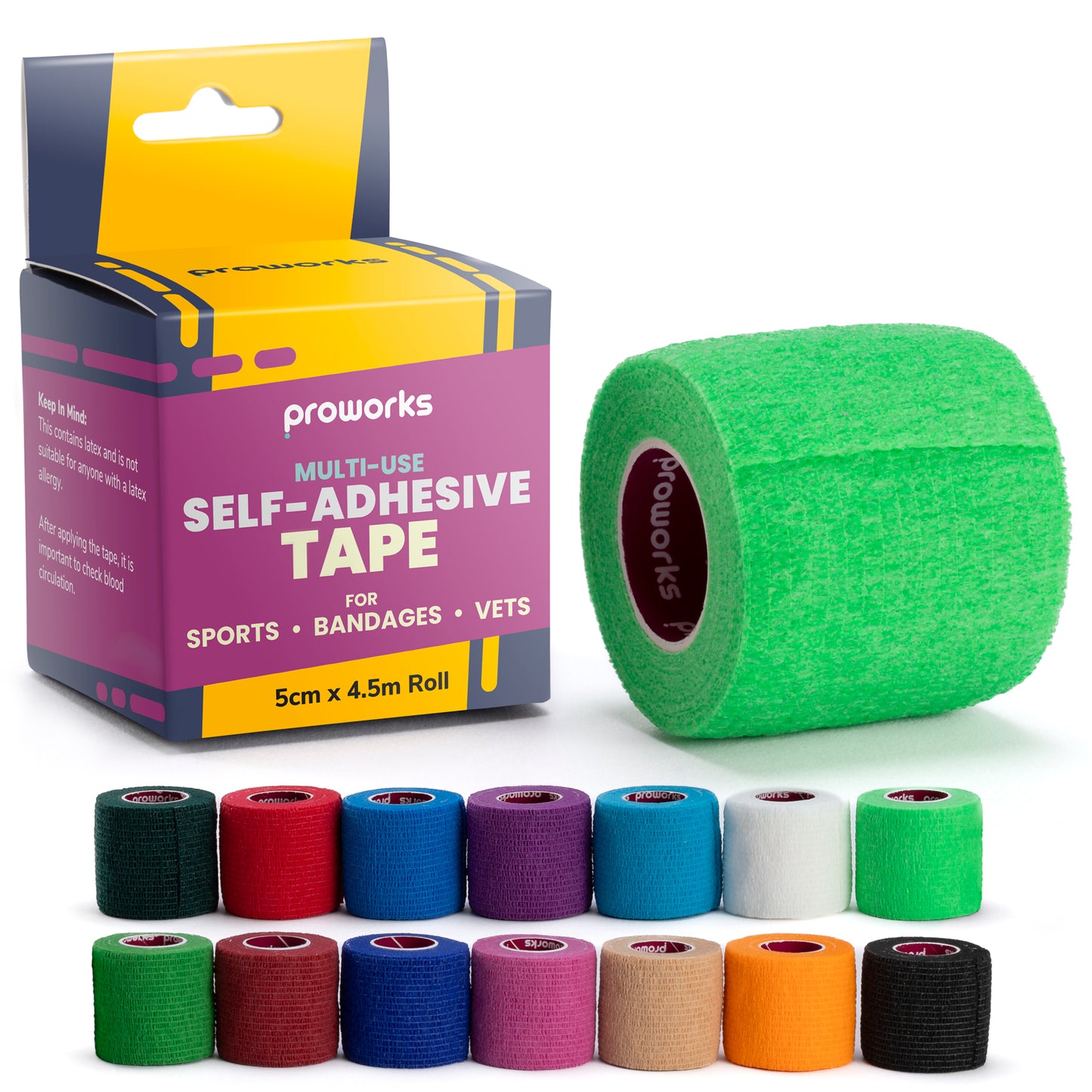 Sock Wrap Sports Tape - Light Green (1 Roll)