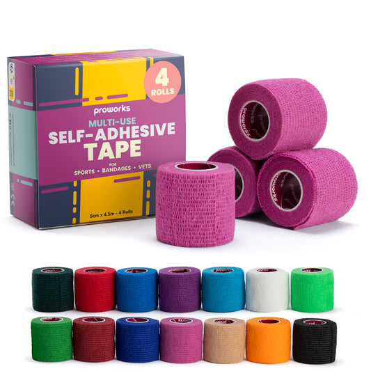 Sock Wrap Sports Tape - Pink (4 Rolls)