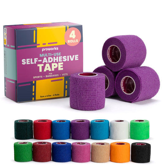 Sock Wrap Sports Tape - Purple (4 Rolls)