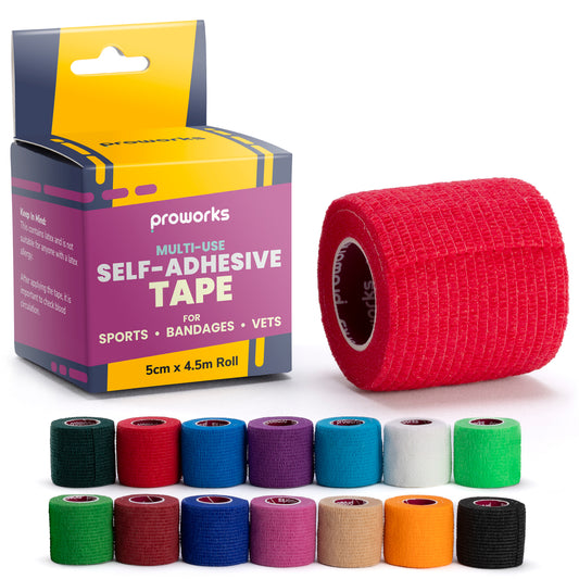 Sock Wrap Sports Tape - Red (1 Roll)