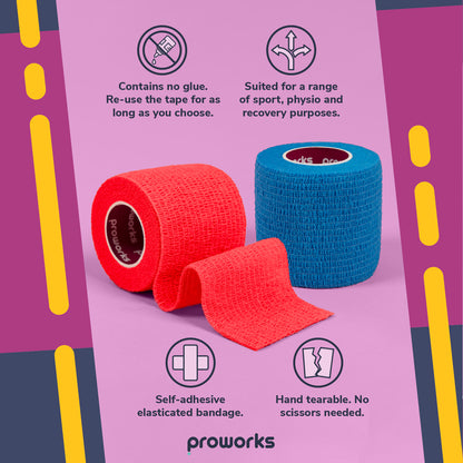 Sock Wrap Sports Tape - Wine Red (1 Roll)